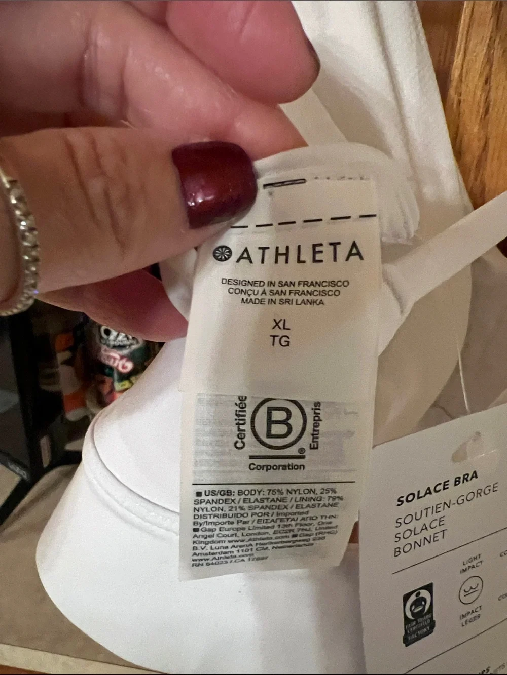Athleta White Strappy Sports Bra with Crisscross Back
